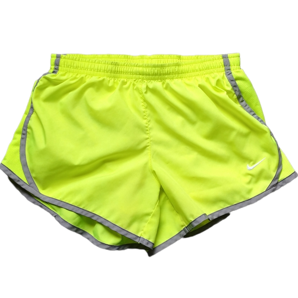 Nike Running Shorts with Liner Neon Yellow Dri-Fit
